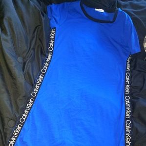 Royal blue Calvin Klein t shirt dress